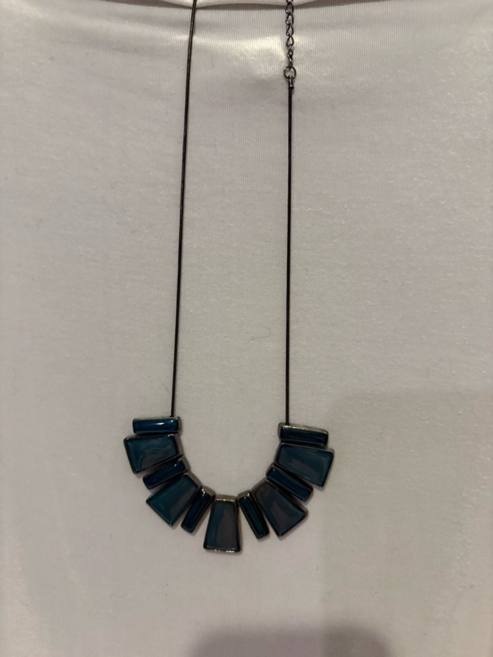 Blue Statement Pendant Necklace - Women Jewelry